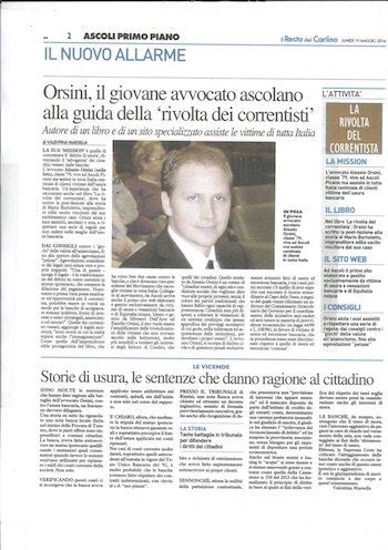 Alessio Orsini - Il Sole 24 Ore - Avvocato Usura Bancaria